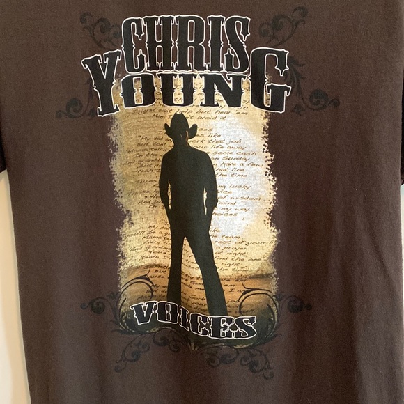 Chris Young Y2K 2008 Voices Concert Shirt Small - Picture 2 of 6